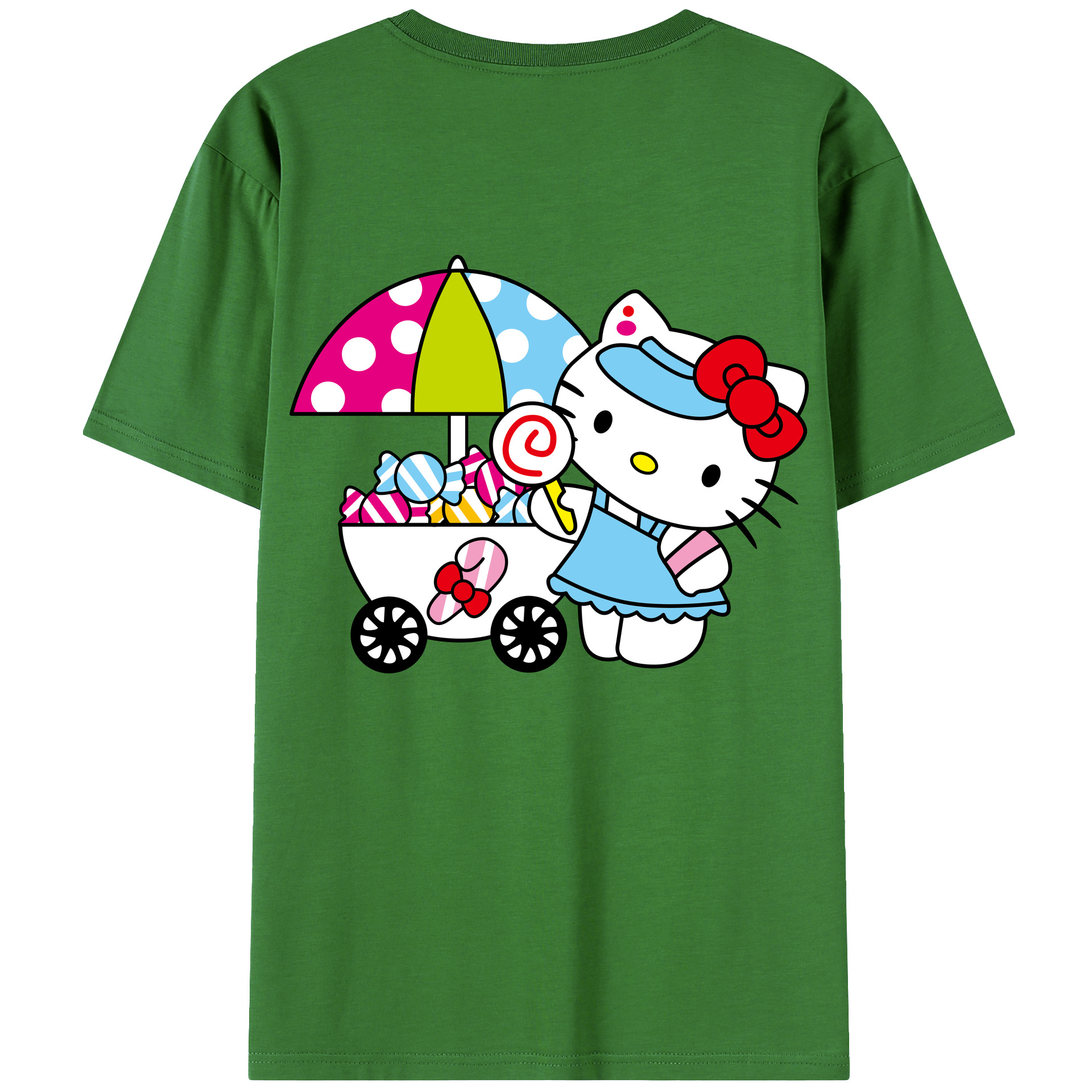 （画像用） Hello Kitty ハローキティ レディース半袖Tシャツ(バックプリント)